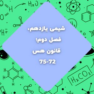 آموزش شیمی یازدهم فصل دوم قانون هس